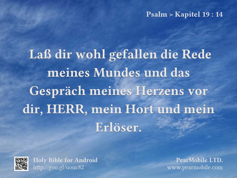 Psalm, Kapitel 19:14